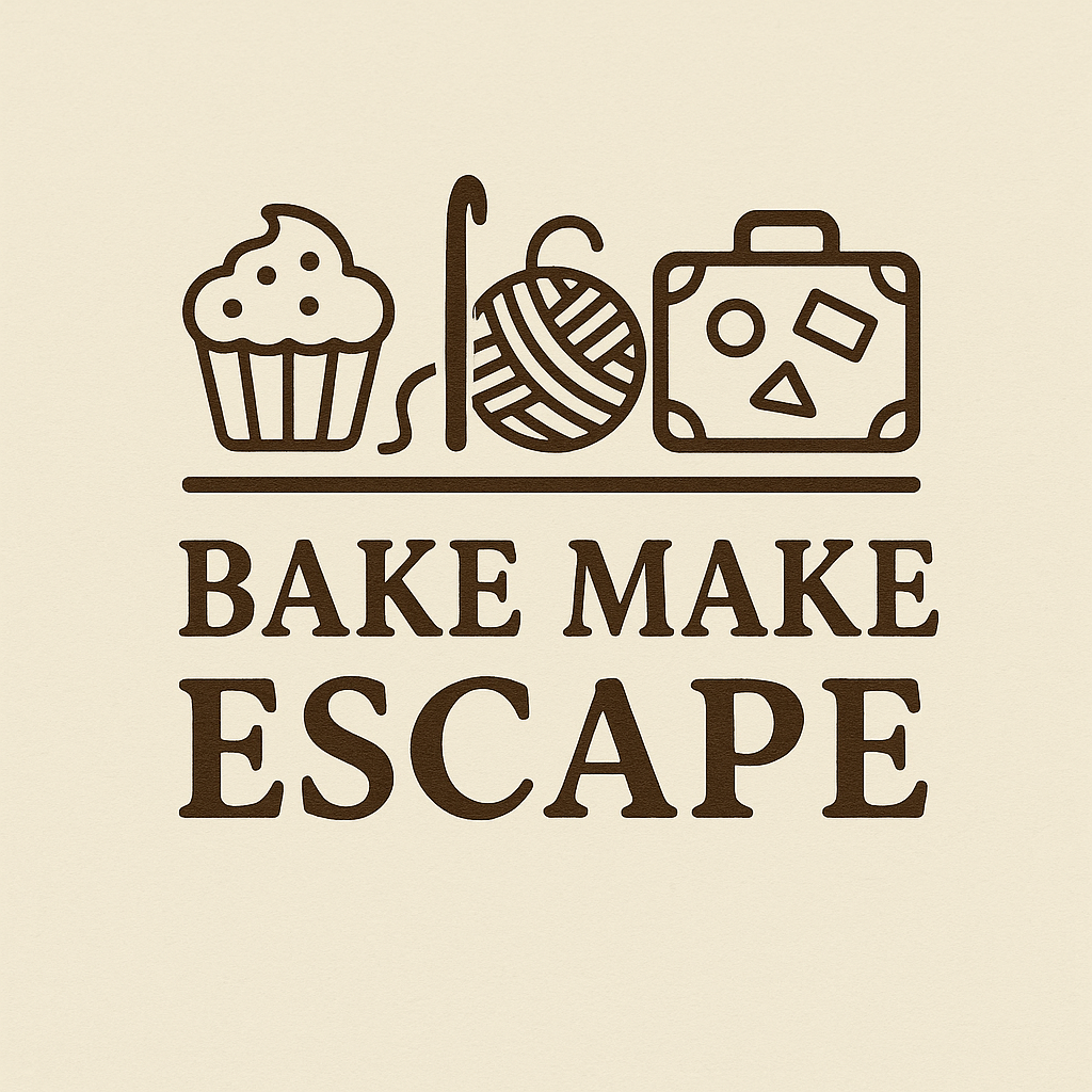 Logo, bake make escape